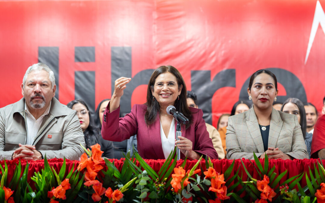 La candidata presidencial Rixi Moncada denuncia intento de fraude y llama a movilización en el 16º aniversario del Golpe de Estado