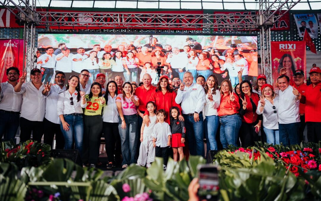 Cierre de La Gran Movilización de la Victoria de Rixi Moncada en San Pedro Sula