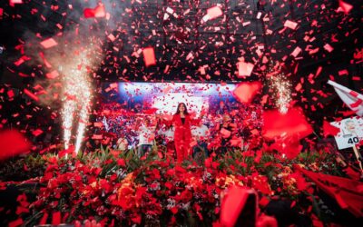 Cierre de La Gran Movilización de la Victoria de Rixi Moncada en Tegucigalpa